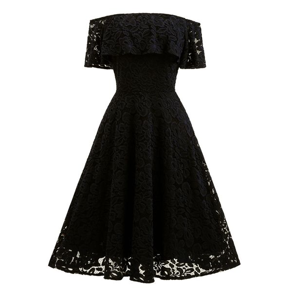 

халат femme вышивка старинные кружева платье невесты с плеча платья повседневная партия линия плюс размер платье, White;black