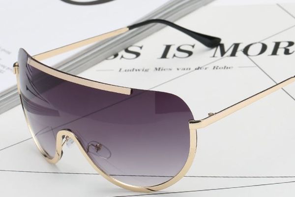 

9 colors cool goggles design men sunglasses shield pc glasses one piece metal frame colorful lenses wholesale eyewear, White;black