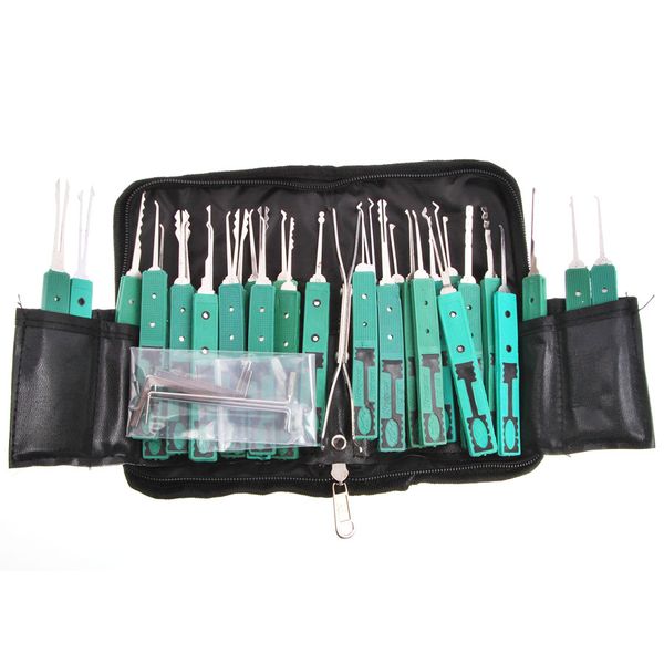 

KLOM 32 Pieces Lock Pick Set w/ Leather Case / Plastic Case - Basic Lock Picking Kits for Both Locksmiths Pros and Beginners - on SALE