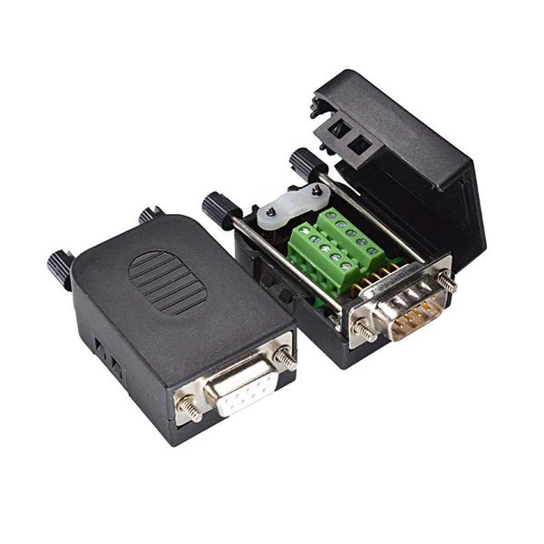 

db9 d sub connector 9 pin connector to screw terminals rs232 serial port adapter