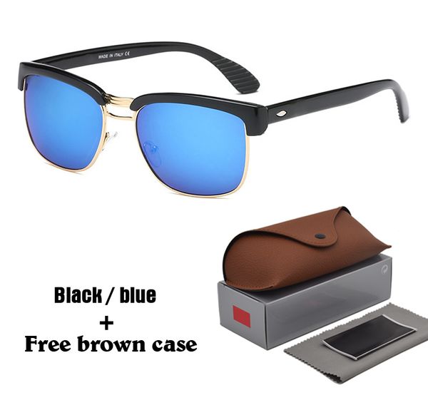 

бренд-дизайн солнцезащитные очки полукадра светоотражающие спортивные uv400 защитные линзы модельер vintage солнцезащитные очки с бесплатным, White;black