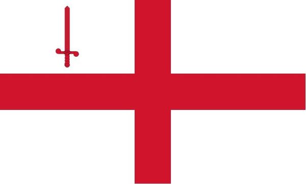 2019 Uk Flag Of The City Of London 3ft X 5ft Polyester Banner