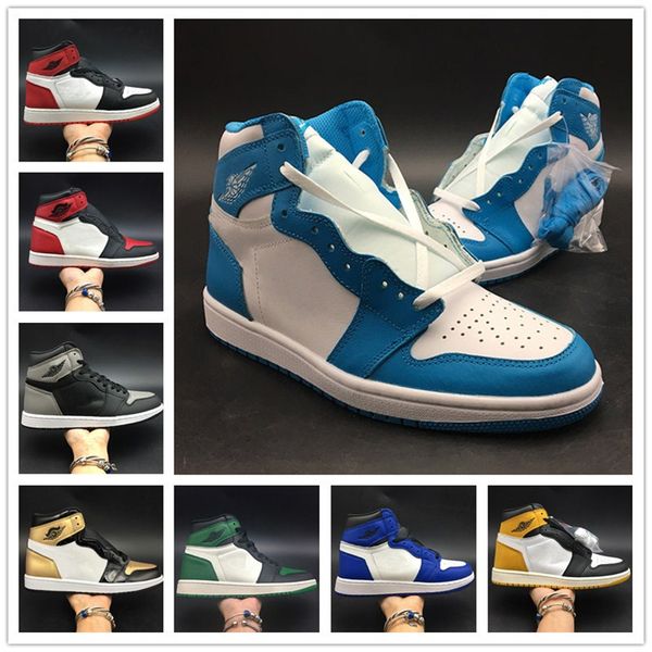

Cheap OG Toe 1 Basketball Shoes 2018 Brand Designer Chicago UNC Shadow Royal Mens Fashion 2.0 Sport Shoes Without Box