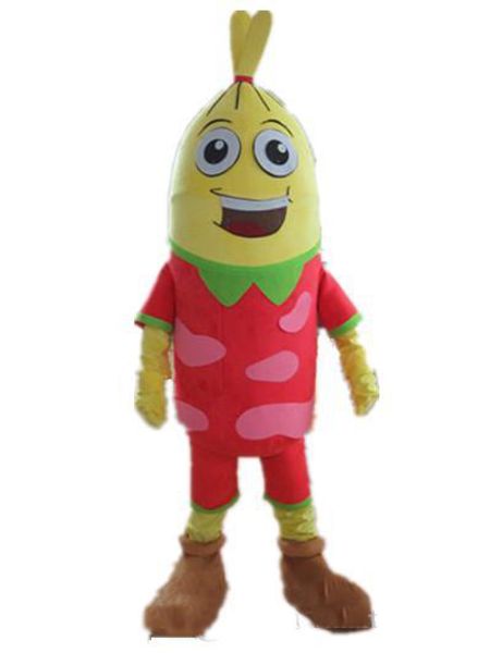 

2018 the head a candy man mascot costume for to wear, Red;yellow
