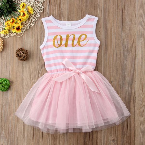 

2018 summer cute infant newborn baby girls sleeveless party dress toddlers sundress dresses ball gown, Red;yellow