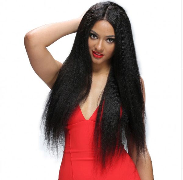 360 Lace Frontal Wig Indian Virgin Pre Plucked Kinky Straight 360