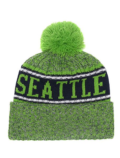 

2018 new seattle football beanie winter wool hat