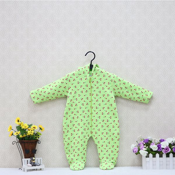 

zipper hooded romper for newborn to 12 months baby clothes with fleece for autumn and winter 5 colors available boys or girl, Blue