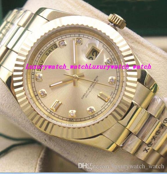 

Luxury watche tainle teel bracelet men gold dial 118348 watch che t 41mm automatic fa hion brand men 039 watch wri twatch
