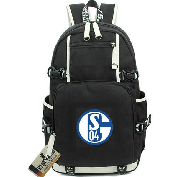 

schalke 04 daypack s backpack 1904 football club school bag soccer packsack computer rucksack sport schoolbag outdoor day pack