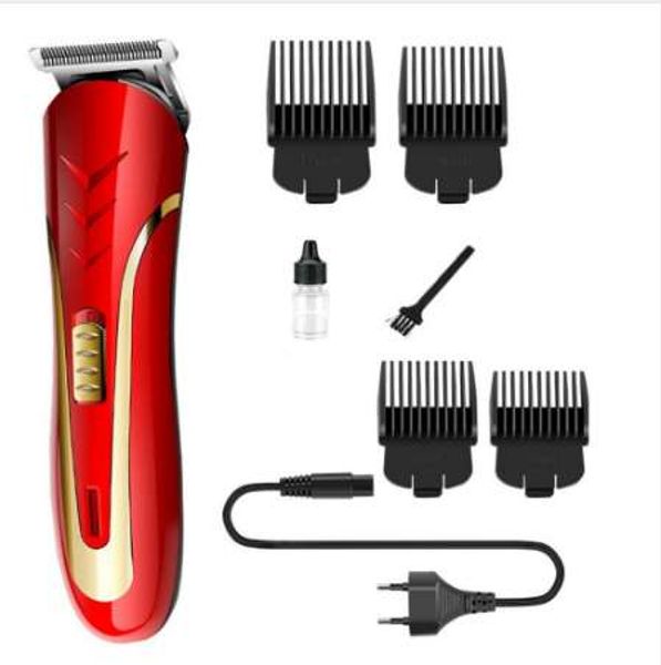 

km-1409 carbon steel head hair trimmer eu plug rechargeable electric razor men beard shaver electric hair clipper