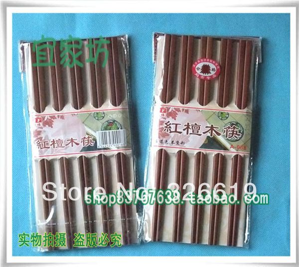 

оптовая продажа-бесплатная доставка палочки для еды дерево jiangheng c-012 красный десять пар высокое качество красный сандал палочки для ед