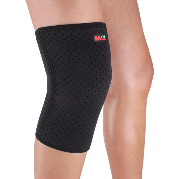 

75% synthetic rubber, 25% nylon mumian b03 breathable sport knee guard protector - black breathable and wear comfortable, Black;gray