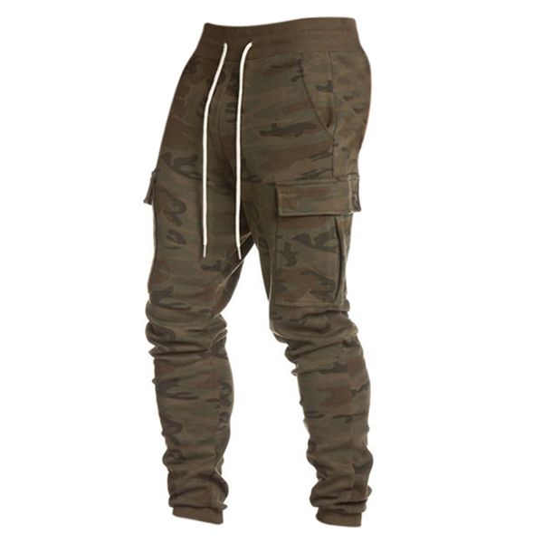 

autumn winter men harem pants camouflage tactical casual sweatpants tracksuit big pockets fashion cargo trousers 3xl, Black