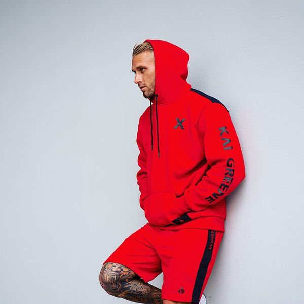 

Kai Greene Printed Mens Athletic Hoodies Autumn Spring Hooded Sweatshirts Hip Hop Casual Pullovers Tops High Street Clothing