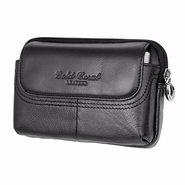 

genuine leather cowhide men fanny waist belt bag casual hip bum small bag male famous cell/mobile phone case purse bags