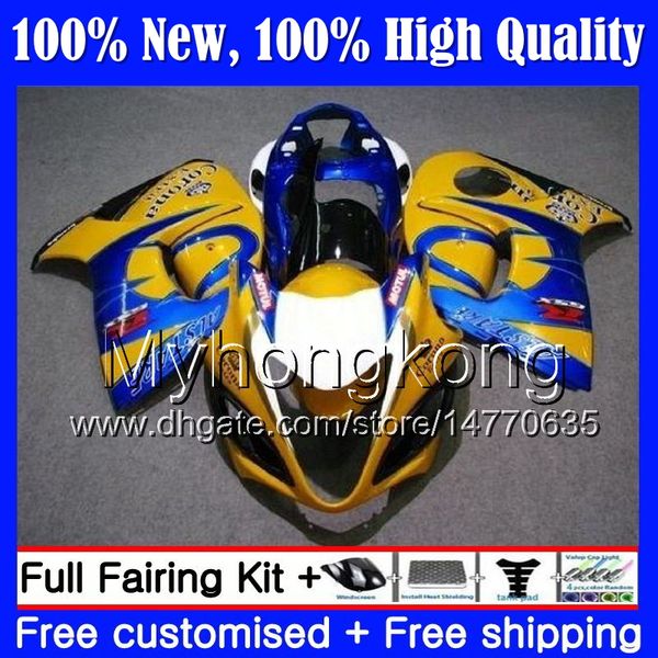 Corpo CALDO giallo per SUZUKI Hayabusa GSXR1300 08 09 10 11 19MY41 GSX R1300 2008 2009 2010 2011 GSXR 1300 12 13 14 15 Carenatura Carrozzeria