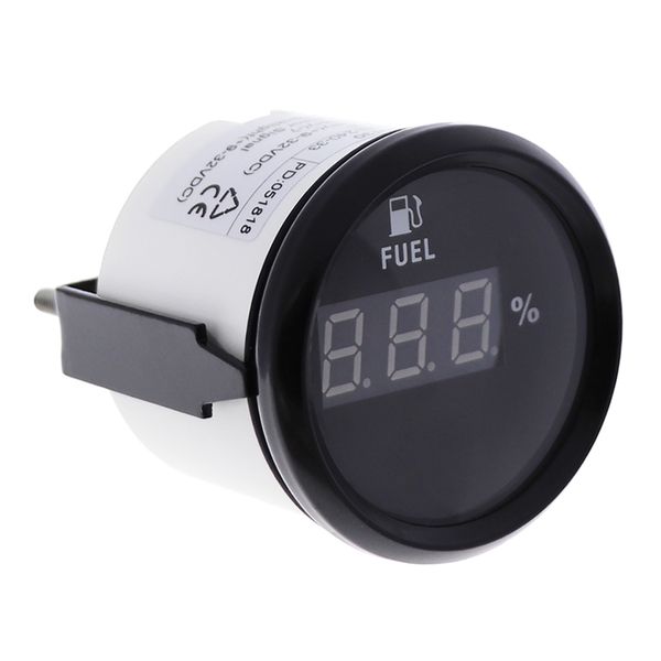 

digital car fuel level gauge 52mm 0-190ohm for motorcycle automobile auto accessories marine yacht 9-32v red backlight