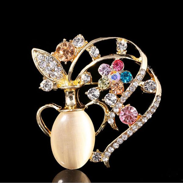 

2018 new sale beige crystal rhinestones zodiac brooch pins for women, Gray