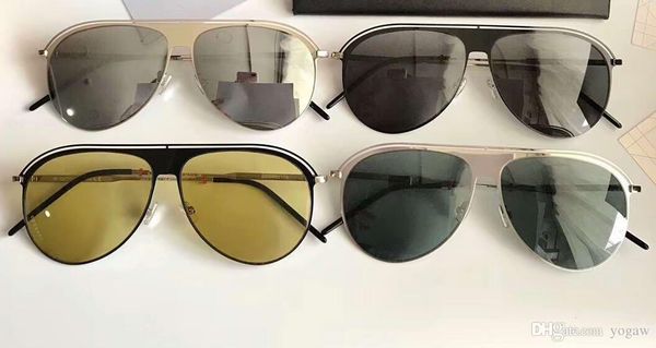 

homme 0217s palladium pilot sunglasses sonnenbrille des lunettes de soleil mens designer sun glasses occhiali da sole new with box, White;black