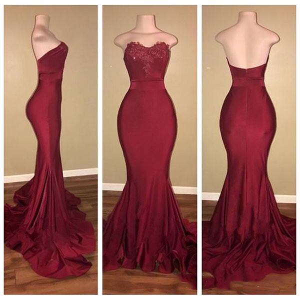 

2018 sweetheart lace appliques slim prom dresses backless long vestidos de evening gowns custom special occasion party dress, Black