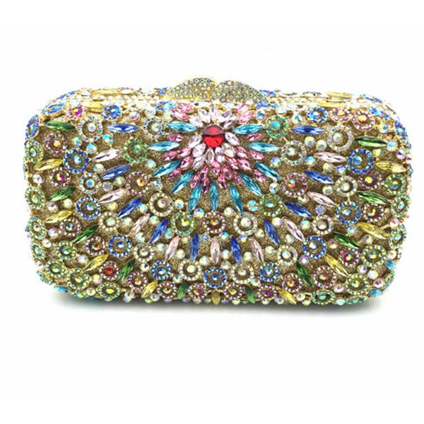 

women silver/gold/green evening bags rhinestones pearl day clutch chain shoulder small purse fashion handbags evening bag lady
