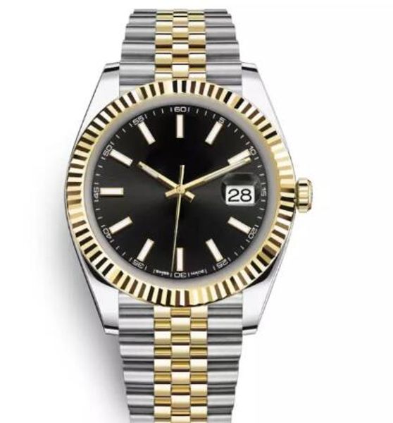 

new mens watch black automatic watch stainless steel original clasp mens president watches chrono coupon, Slivery;brown