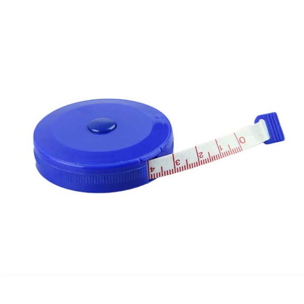 

voberry 3 pcs 150cm 60 inch push button blue case soft retractable tape measure