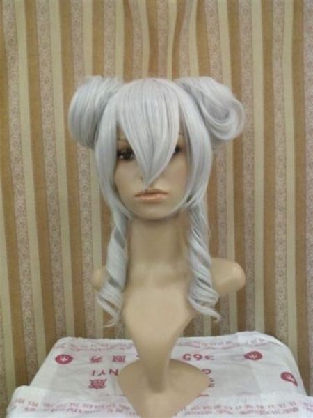 

new women"s silver gray cosplay full split -type wig ts690, Black