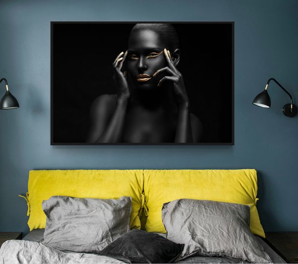 

современные фотографии картинки сексуальная девушка губы глаза черная модель холст картины стены искусства для гостиной hd home decor плакат