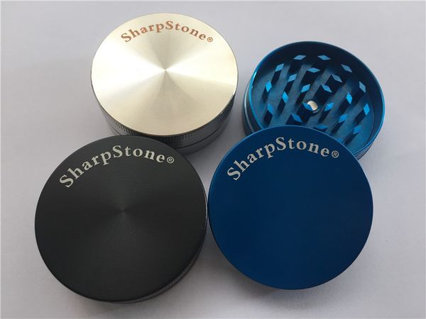 

50pcs zinc alloy herbal grinders 2 layers herb grinder metal grinders 50mm tobacco grinder sharpstone grinders