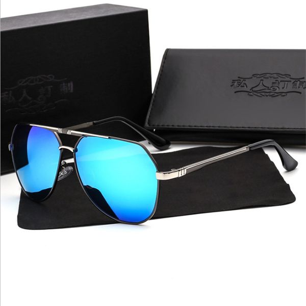 

men sunglasses designer glasses fashion polarized glasses large frame bright men driving 811 prescription sunglasses, White;black