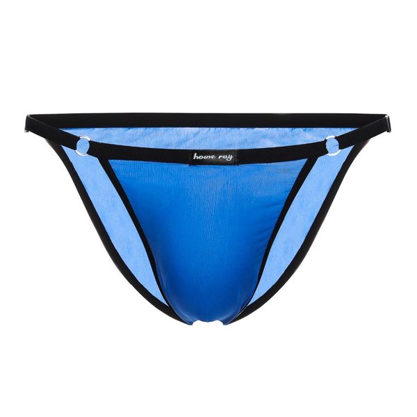 

gay underwear men briefs shorts semi-transparent ice silk panties man strap low waist u convex pouch underpants cueca, Black;white