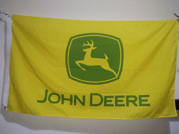 

John Deere Flag 90 x 150 cm Polyester US Tractor Advertising Banner