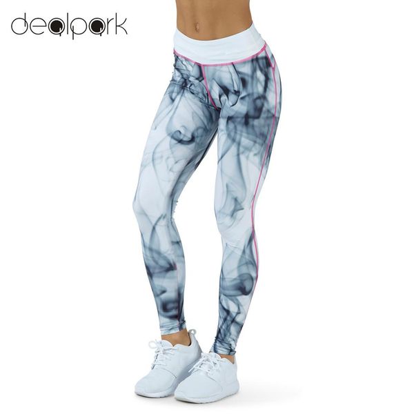 

women print leggings pants high waist workout skinny slim fitness legging female pants legins femme, Black