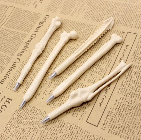 Atacado Bone Pen Ball Canetas Brinquedo Monstro Caneta Esferográfica Papelaria Escola Suprimentos Acessórios de Escritório SN1637