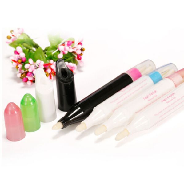 

nail art polish corrector pen removal remove mistake uv gel nail polish remover care tools +3pcs replacement tips
