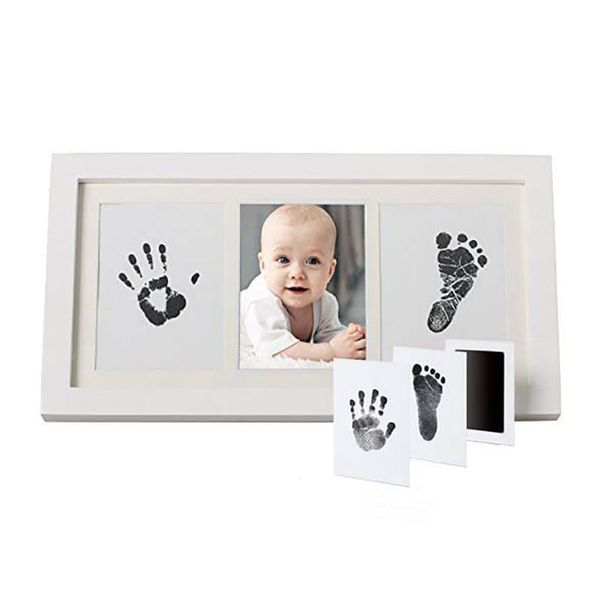 

2pcs newborn baby handprint footprint pad safe clean non-toxic clean touch ink pad p easy use operate hand foot print w2