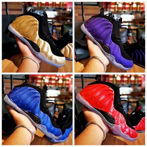 

New Penny Hardaway Foams Eggplant Purple Copper Mens Sports Basketball Shoes for AAA+ quality Foam One Trainers Designer Sneakers 8-13