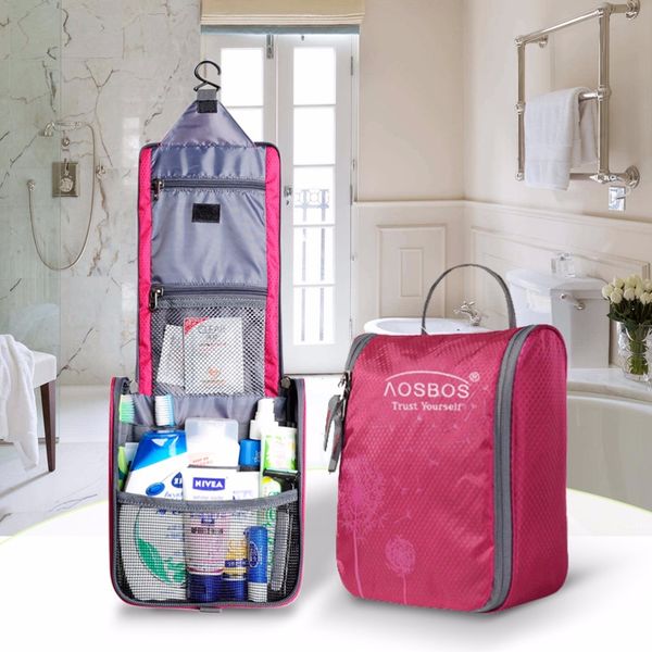 

aosbos waterproof necessaries makeup organizer toiletry bag women men travel kits make up cosmetic bags organizador de maquiagem