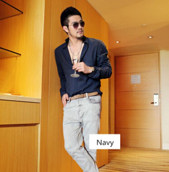 

men casual shirts spring summer linen cotton blend leisure street beach shirt long sleeved vgxp, White;black