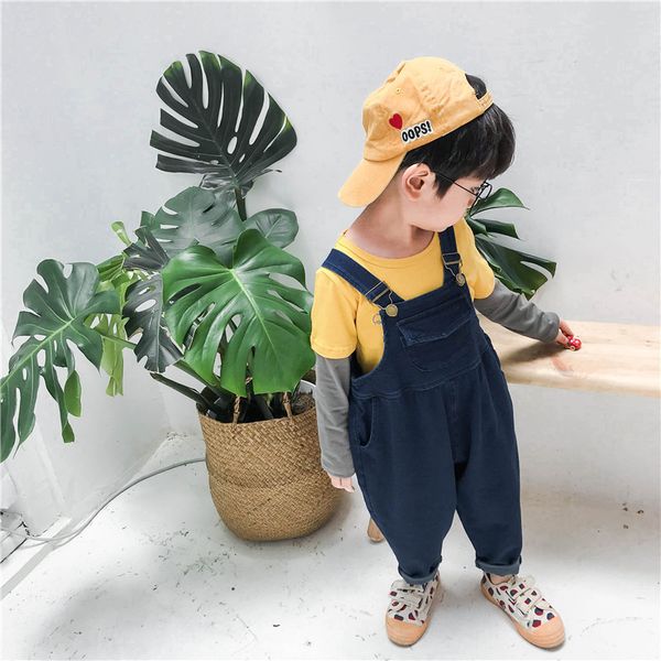 

Denim u pender for children with cotton mareial