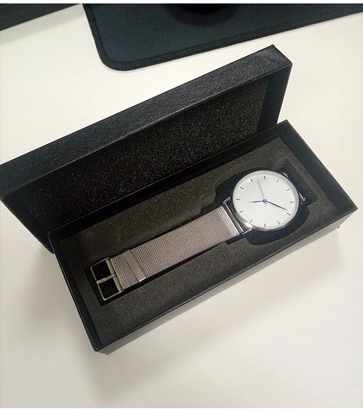 

rectangular watch box gift watch box, Black;blue