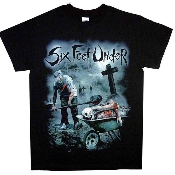 

six feet under dead meat shirt s m  xl t-shirt official death metal summer man t-shirt tees new, White;black