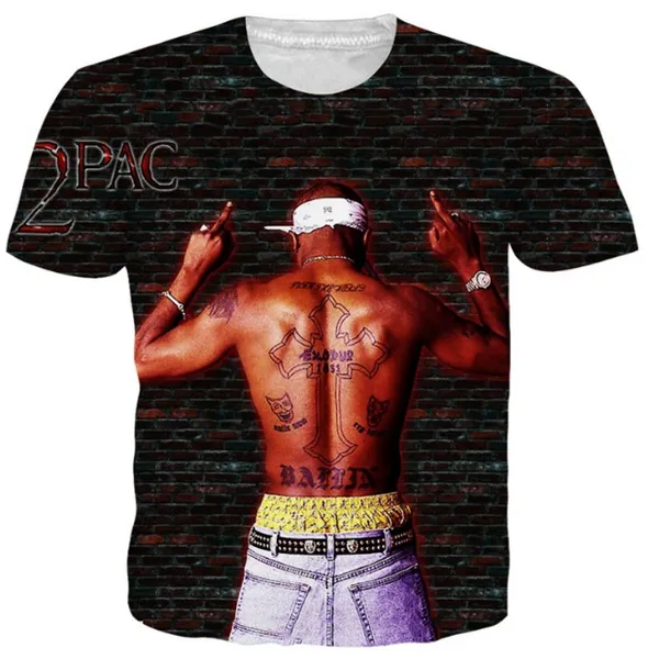

tupac 2 pac t-shirts summer character men women hip hop punk rock 2pac t shirt funny streetwear cotton 2pac tee s-xxxxxxl u156, White;black