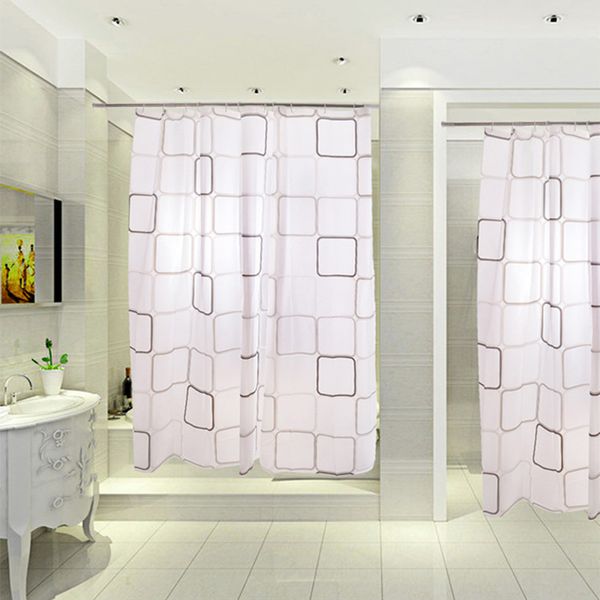 

1pc bath supplies water bath curtain, modern fashion shower curtain waterproof and mildew proof for home toilet bathroom article