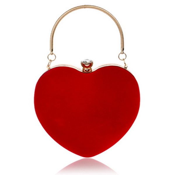 

by dhl or ems 10pcs heart shaped diamonds women evening bags chain shoulder purse day clutches evening bags for party wedding