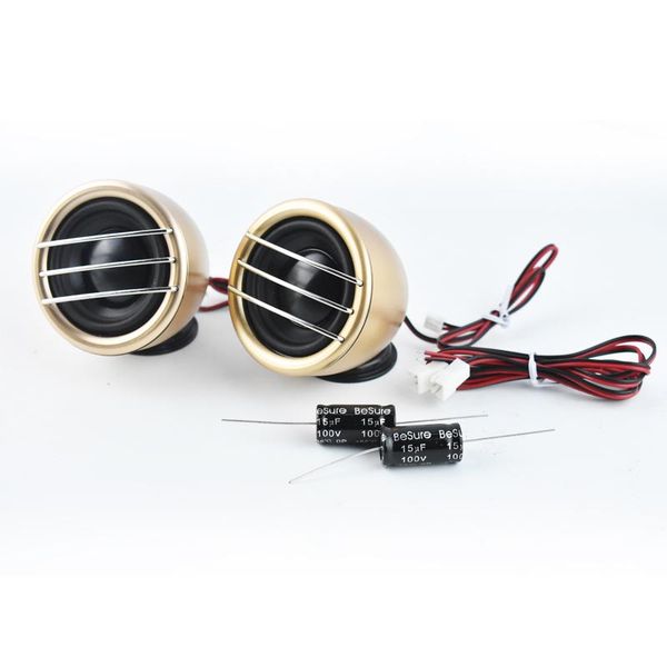 

gold car audio center speaker 2.5 inch midrange car audio tweeter dashboard alto speakers 2.5'' golden
