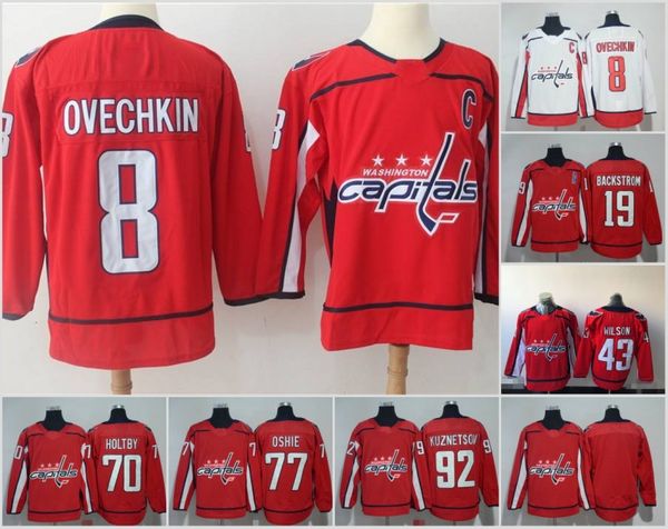 

Men's Washington Capitals Hockey Jerseys 8 Alexander Ovechkin 70 Braden Holtby 77 T.J. Oshie 92 Evgeny Kuznetsov Cheap Freeshipping