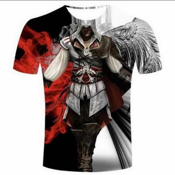

ya84 creed fashion t-shirts shirt character 3d men/women 3d t new print tshirts feminine funny tshirt assassins clothes tee jvluc, Black
